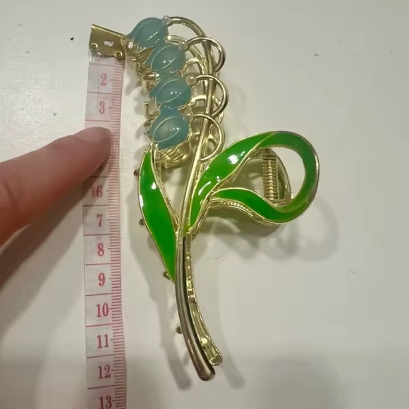 Vintage Garden Blue Lily of the Valley Elegance Hair Clip main image 4